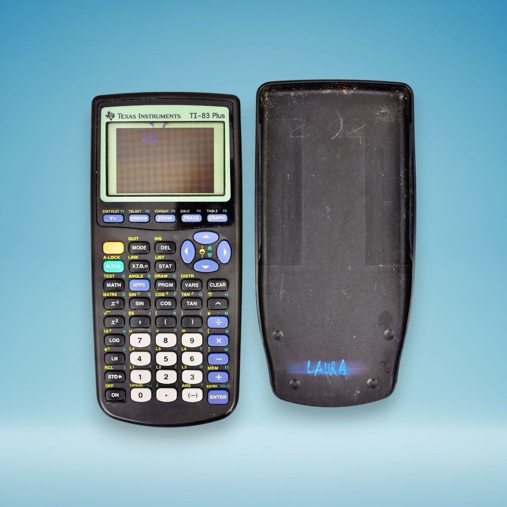 Texas Instruments TI-83 Plus Graphing Calculator Blank Screen FOR PARTS ONLY
